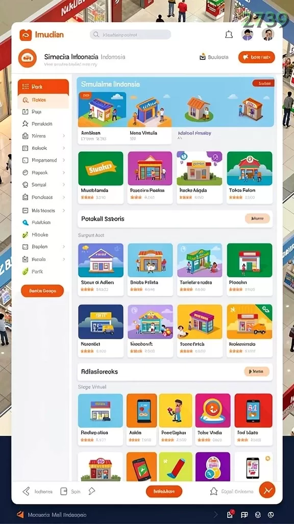 Cuplikan layar 988BET — menu navigasi