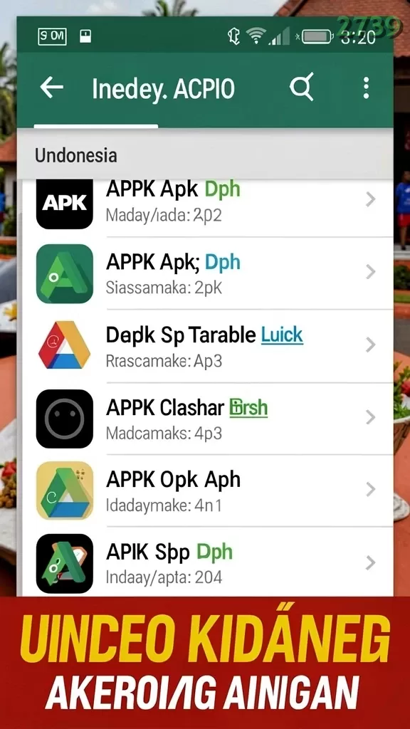 Cuplikan layar PANDAWIN — menu navigasi